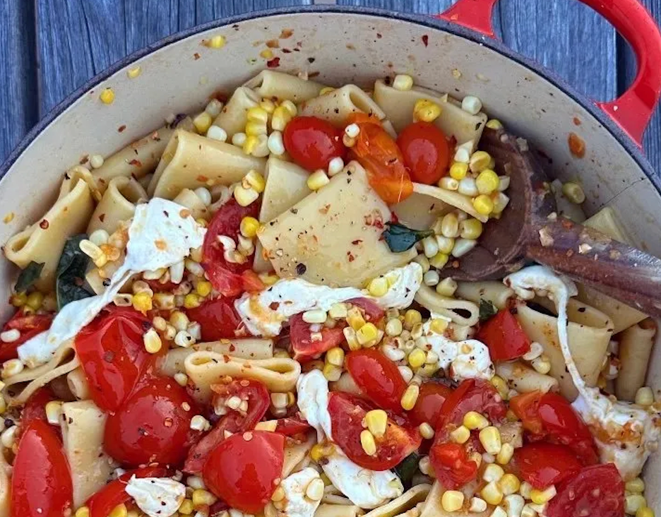 Summer Corn & Tomato Pasta