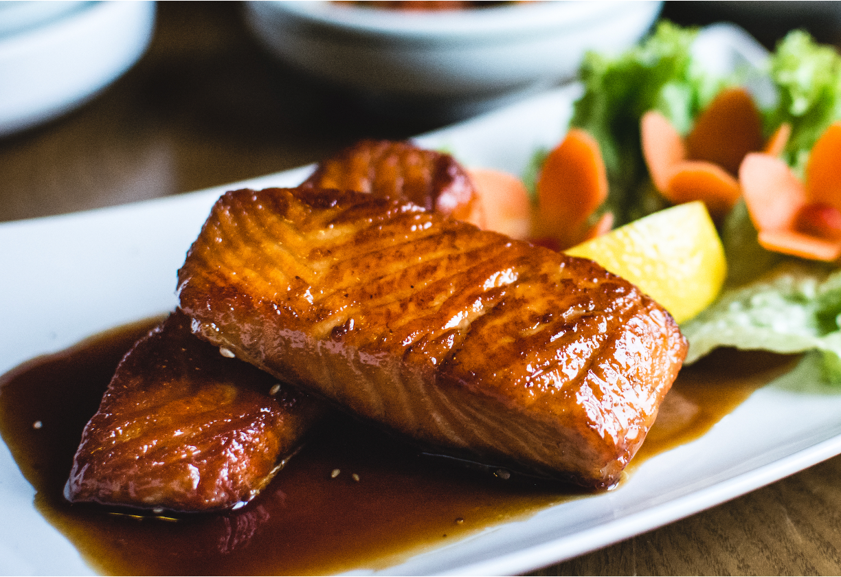 Honey Garlic Glazed Salmon