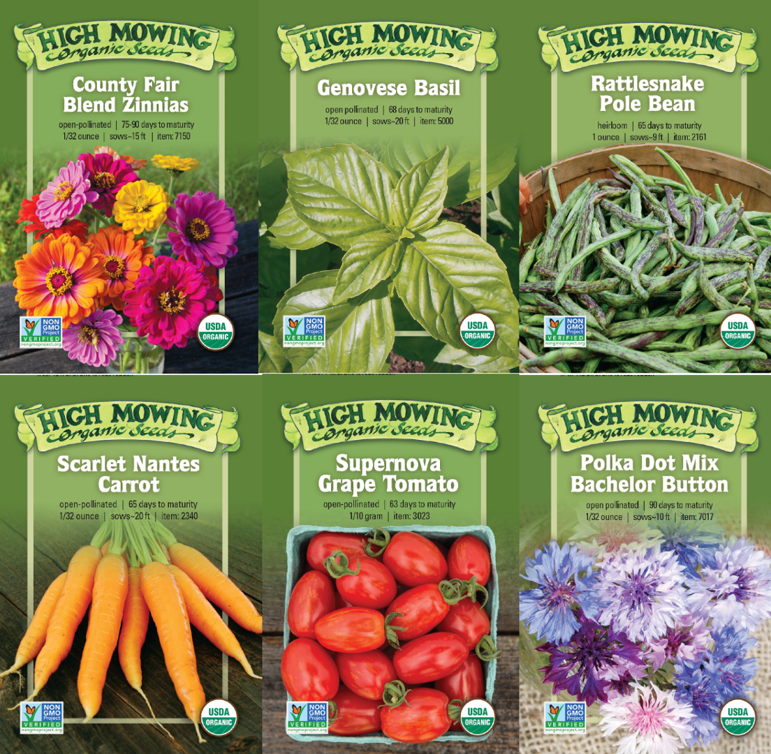 Organic Seed Packets: Flowers, Vegetables & Herbs!